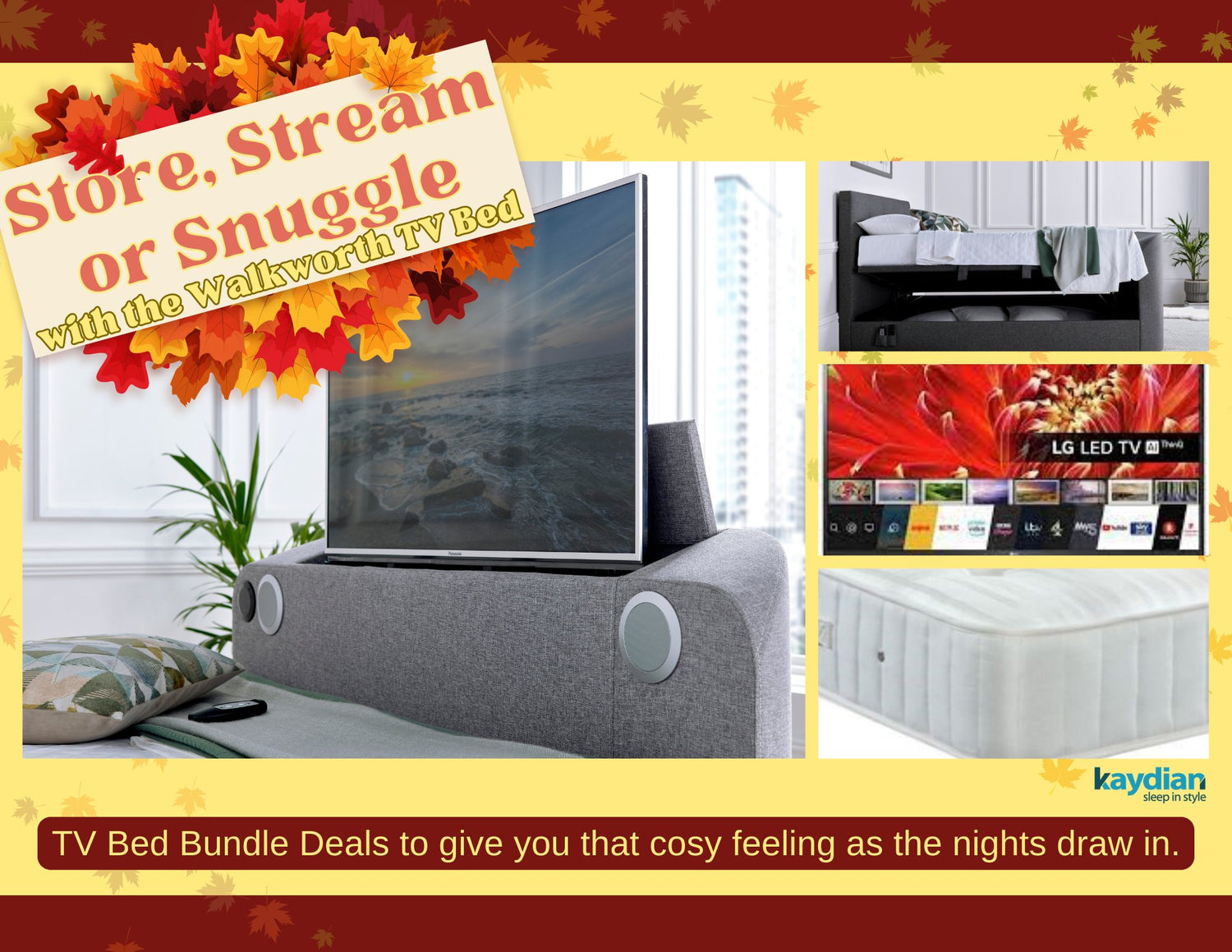 Store, Stream or Snuggle Packages - TV Beds Northwest