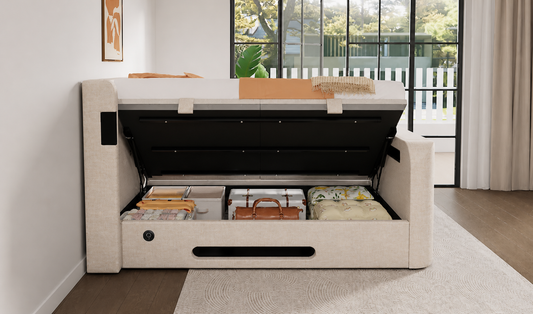 Harlow 5.1 Multi Media Ottoman Storage TV Bed Frame