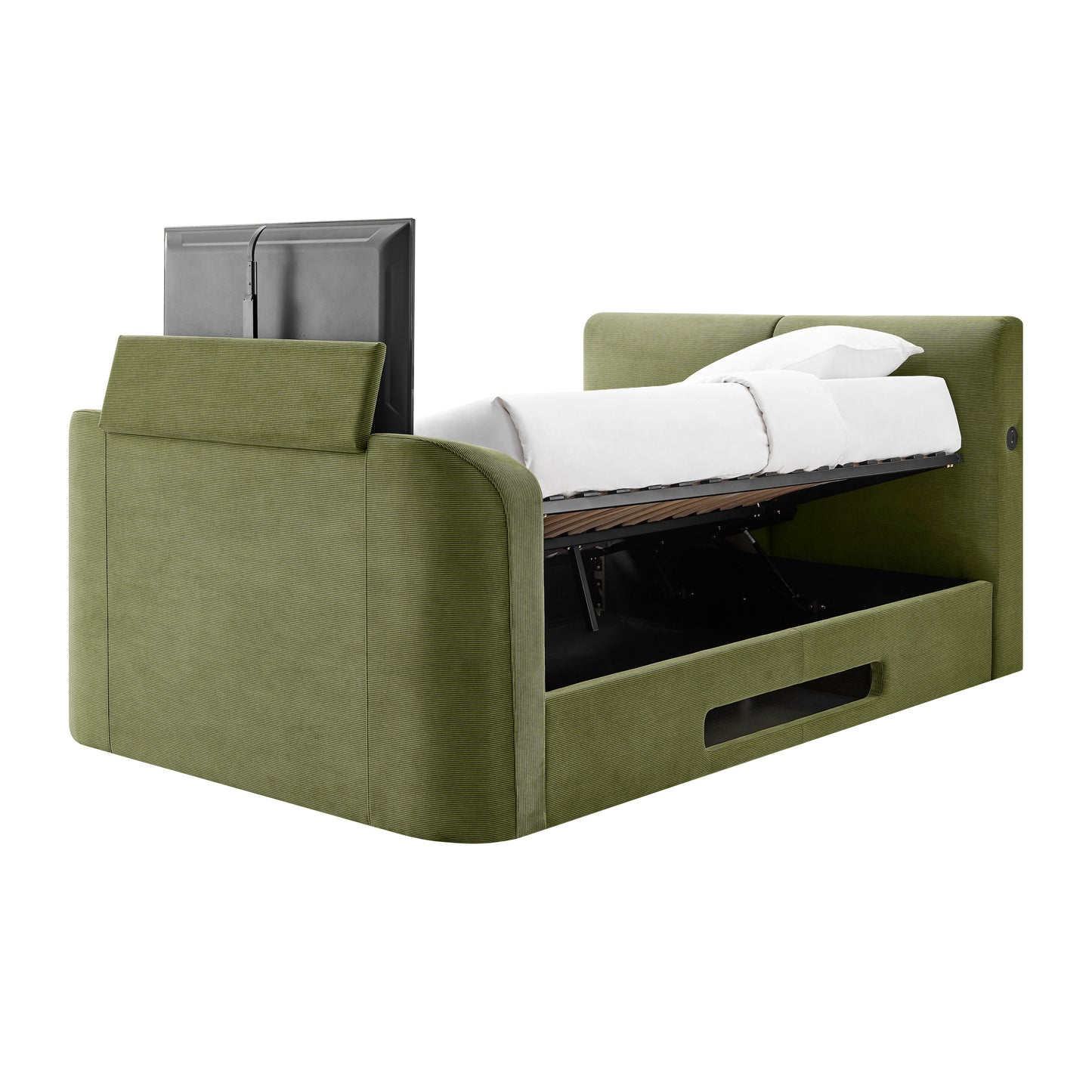 Cordy 2.1 Storage & Speaker TV Bed Frame