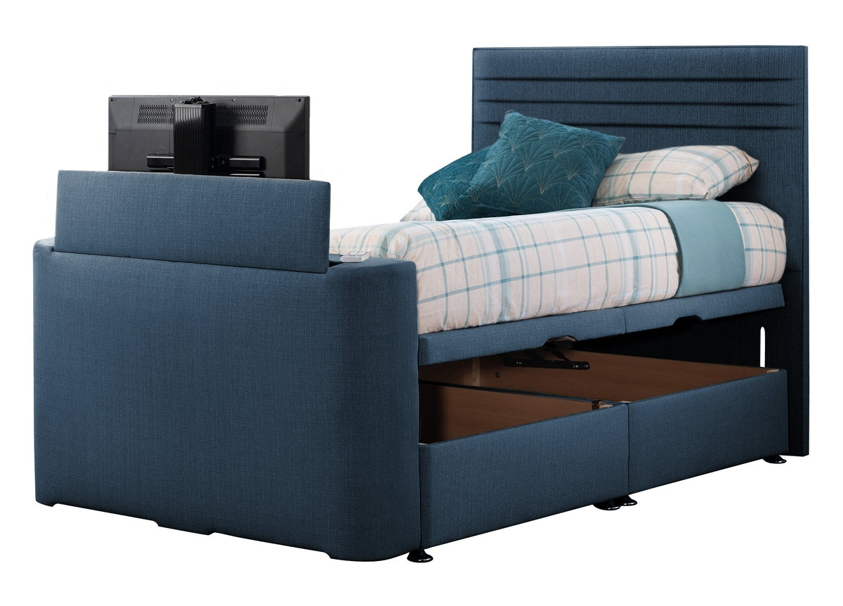 Sweet Dreams Image Chic TV Bed Frame by Sweet Dreams in INIMA-CHI135PT4DCHATS OYSTER only at TV Beds Northwest