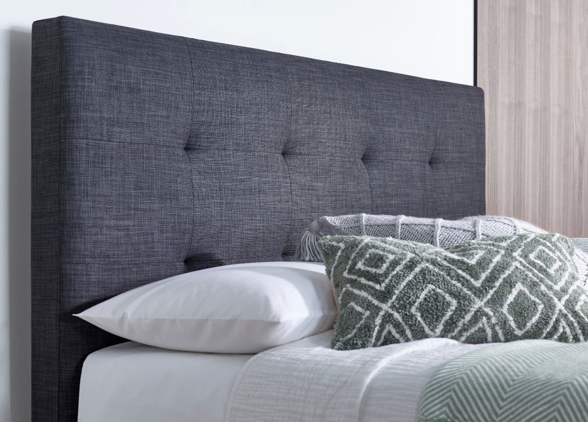 Walkworth Speaker TV Bed Frame with Ottoman Storage - Marbella Grey by Kaydian Design LTD in WALTV135MDG only at TV Beds Northwest