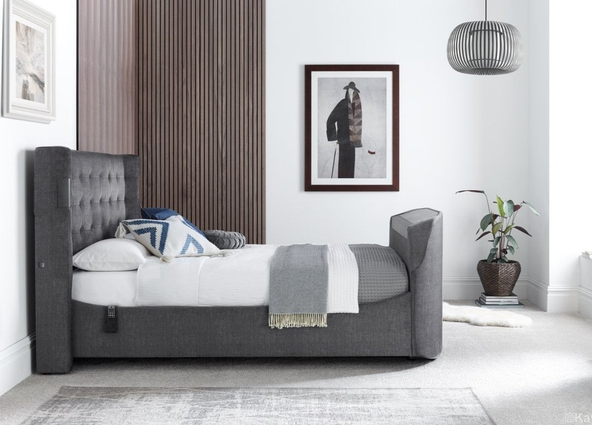 Belsay Dolby Atmos Media TV Bed frame by Kaydian Design LTD in SONITB46--001 only at TV Beds Northwest