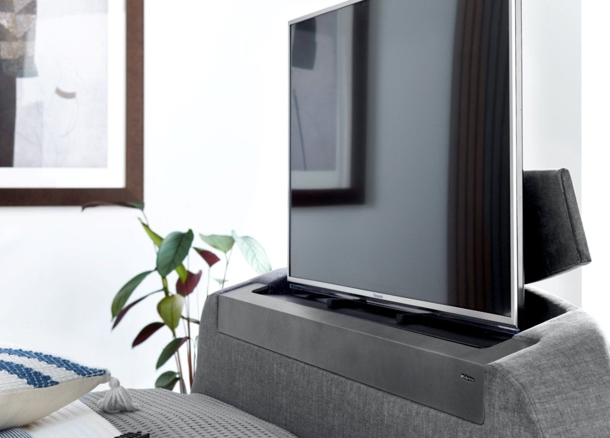 Belsay Dolby Atmos Media TV Bed frame by Kaydian Design LTD in SONITB46--001 only at TV Beds Northwest
