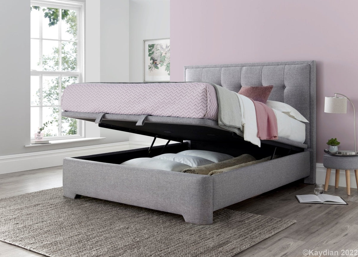 Falstone Ottoman Storage Bed - Slate Grey by Kaydian Design LTD in FALFL135SL only at TV Beds Northwest
