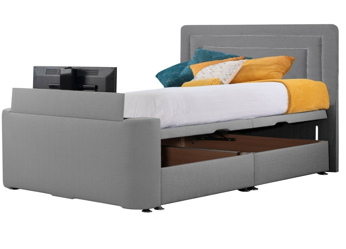 Sweet Dreams Image Brogan TV Bed Frame by Sweet Dreams in INIMA-BRO135PTSHERGAR ASH only at TV Beds Northwest