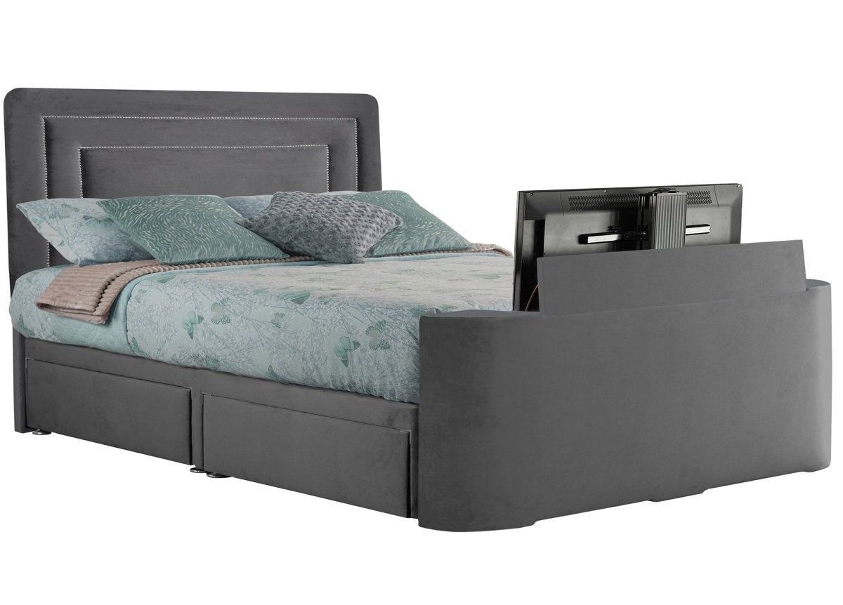 Sweet Dreams Image Brogan TV Bed Frame by Sweet Dreams in INIMA-BRO135PTSHERGAR ASH only at TV Beds Northwest