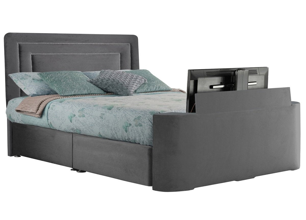 Sweet Dreams Image Brogan TV Bed Frame by Sweet Dreams in INIMA-BRO135PTSHERGAR ASH only at TV Beds Northwest