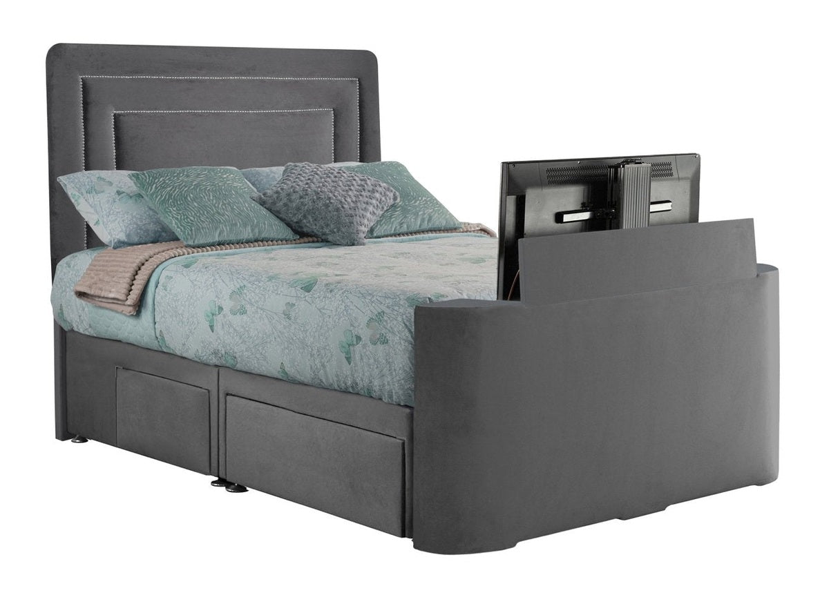Sweet Dreams Image Brogan TV Bed Frame by Sweet Dreams in INIMA-BRO135PTSHERGAR ASH only at TV Beds Northwest