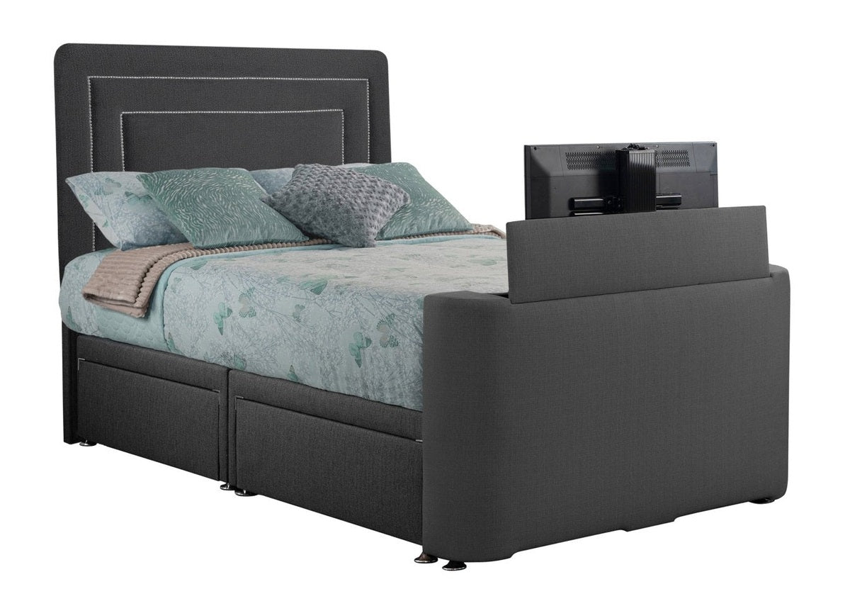 Sweet Dreams Image Brogan TV Bed Frame by Sweet Dreams in INIMA-BRO135PTSHERGAR ASH only at TV Beds Northwest