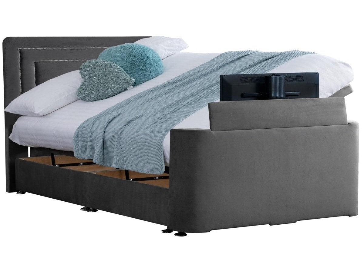 Sweet Dreams Image Brogan TV Bed Frame by Sweet Dreams in INIMA-BRO135PTSHERGAR ASH only at TV Beds Northwest