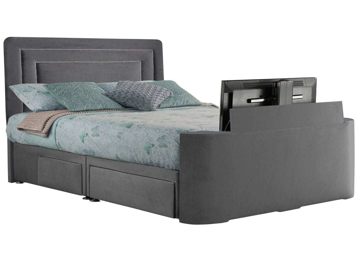 Sweet Dreams Image Brogan TV Bed Frame by Sweet Dreams in INIMA-BRO135PTSHERGAR ASH only at TV Beds Northwest