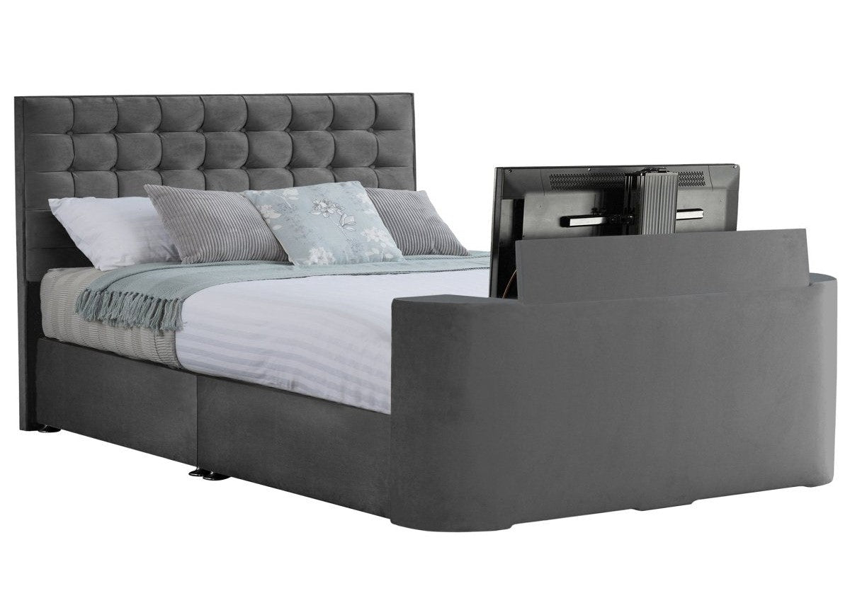 Sweet Dreams Image Classic TV Bed Frame by Sweet Dreams in INIMA-CLA-135PT4DCHATS OYSTER only at TV Beds Northwest