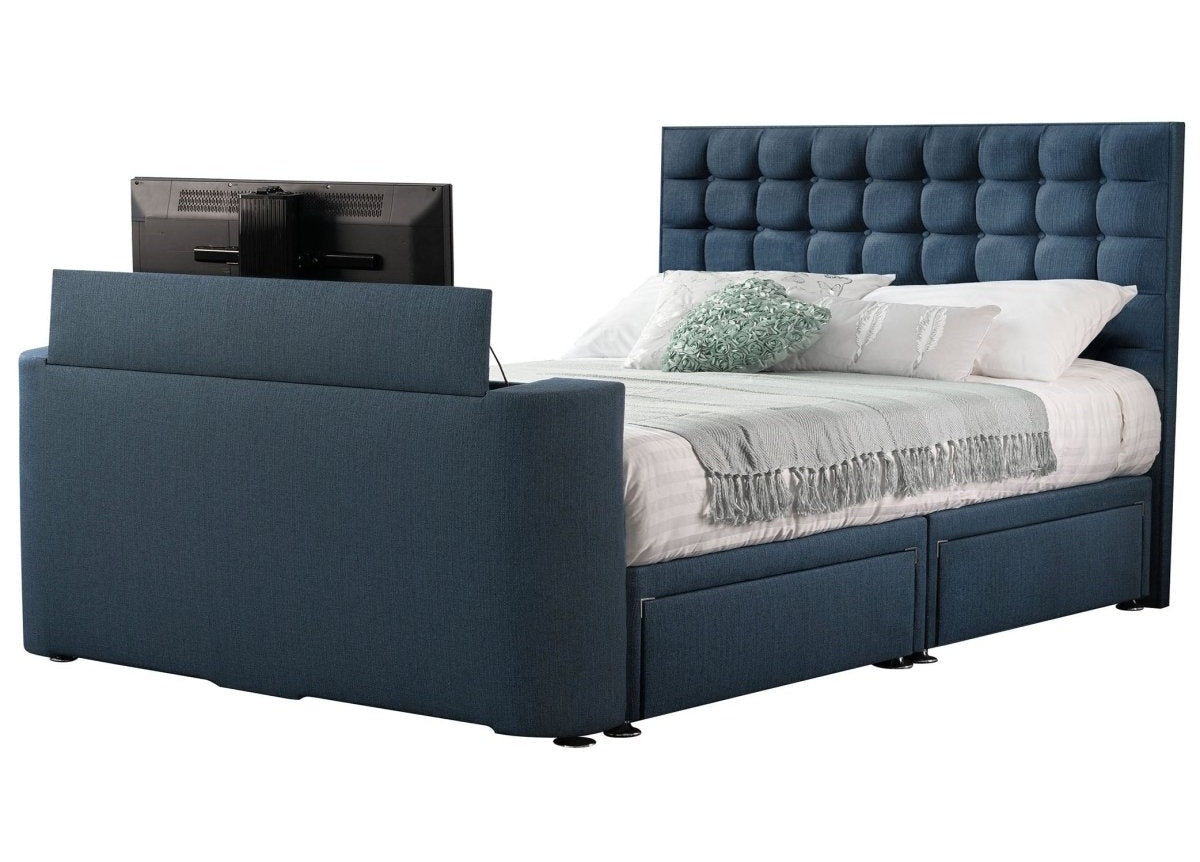 Sweet Dreams Image Classic TV Bed Frame by Sweet Dreams in INIMA-CLA-135PT4DCHATS OYSTER only at TV Beds Northwest