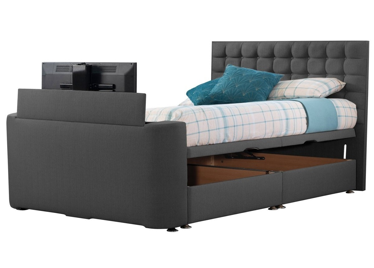 Sweet Dreams Image Classic TV Bed Frame by Sweet Dreams in INIMA-CLA-135PT4DCHATS OYSTER only at TV Beds Northwest