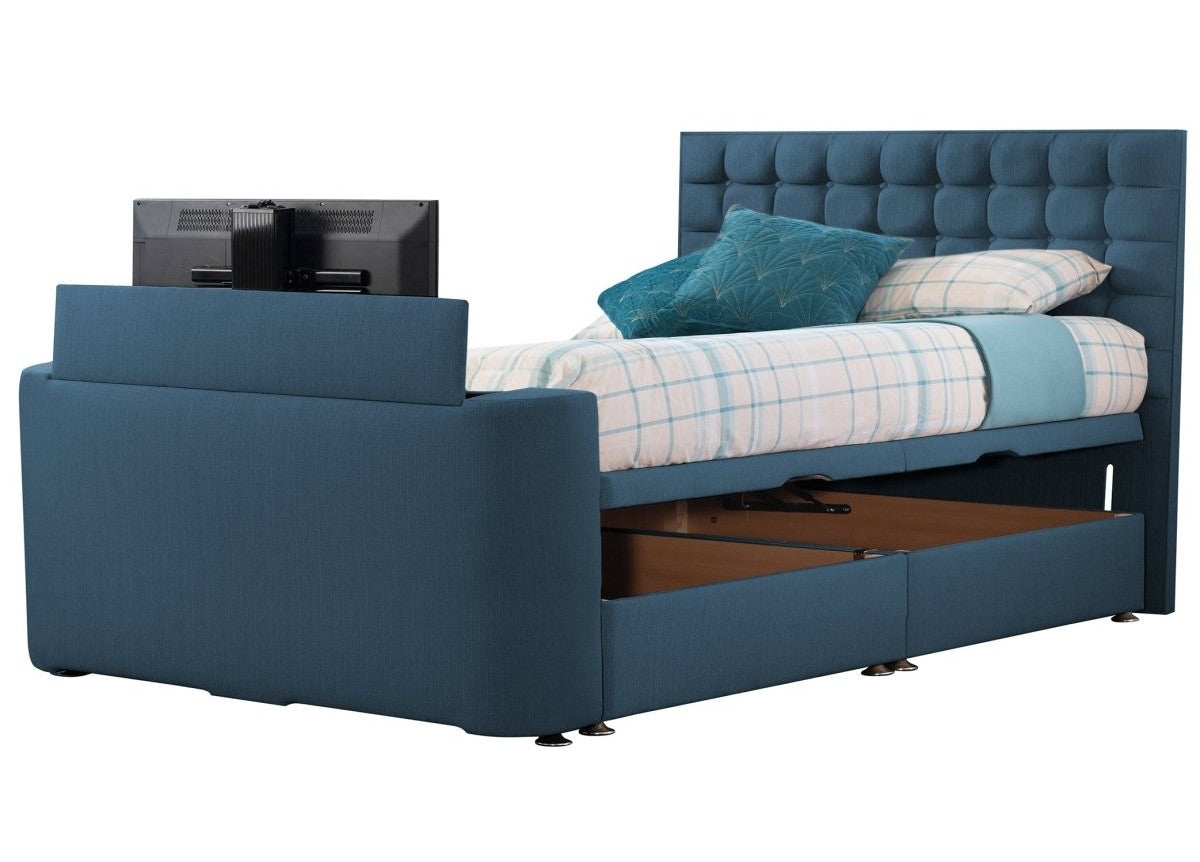 Sweet Dreams Image Classic TV Bed Frame by Sweet Dreams in INIMA-CLA-135PT4DCHATS OYSTER only at TV Beds Northwest