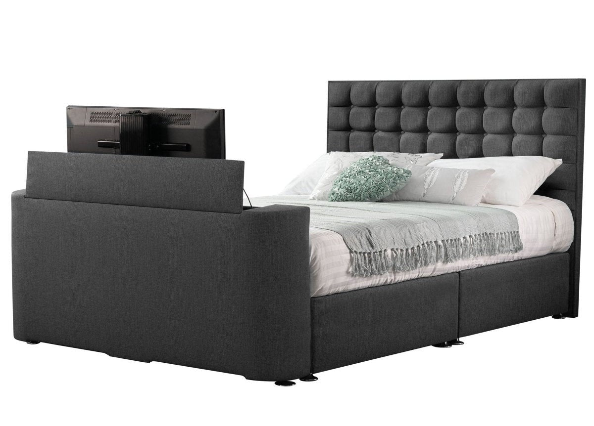 Sweet Dreams Image Classic TV Bed Frame by Sweet Dreams in INIMA-CLA-135PT4DCHATS OYSTER only at TV Beds Northwest