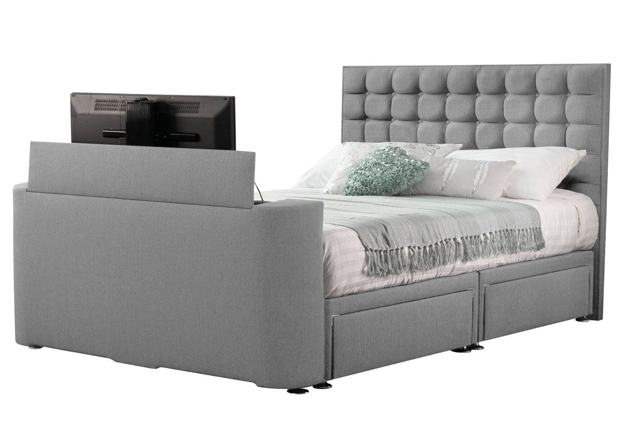 Sweet Dreams Image Classic TV Bed Frame by Sweet Dreams in INIMA-CLA-135PT4DCHATS OYSTER only at TV Beds Northwest