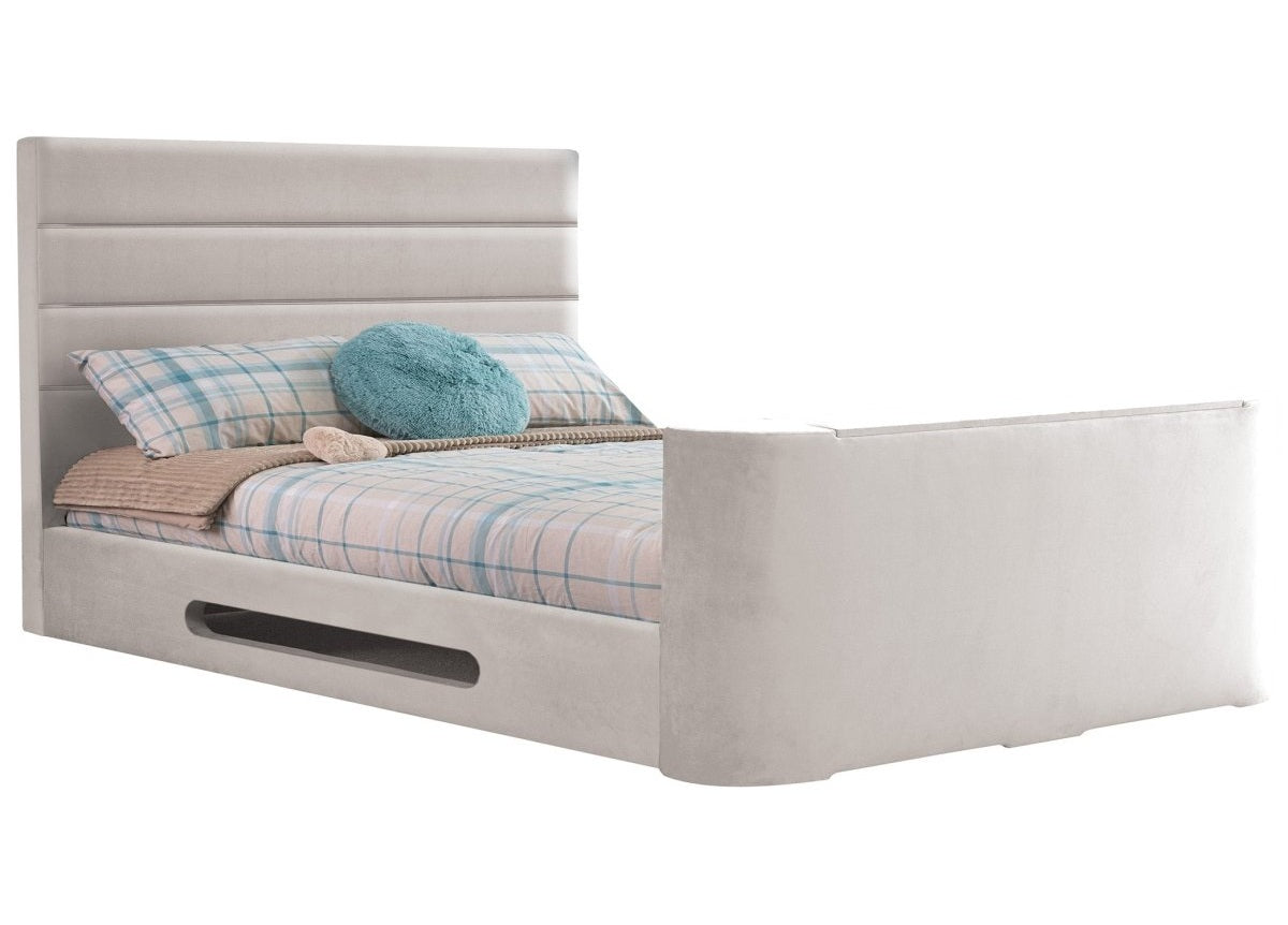Mazarine TV Bed Frame by Sweet Dreams Ltd in INMZ - STD - 135 - SHER ASH only at TV Beds Northwest