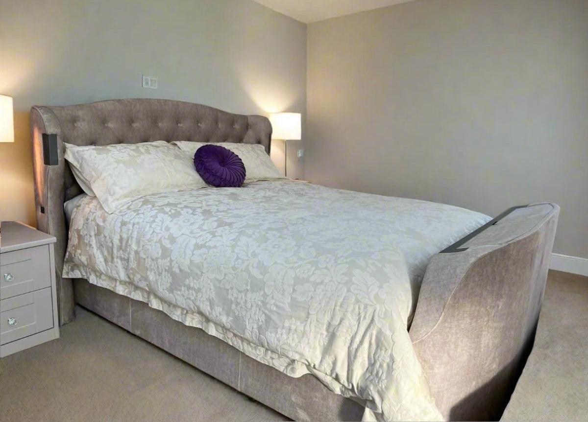 Stock clearance The Duchess Dolby Atmos 5.1.2 TV Bed Frame by TV Beds Northwest in only at TV Beds Northwest