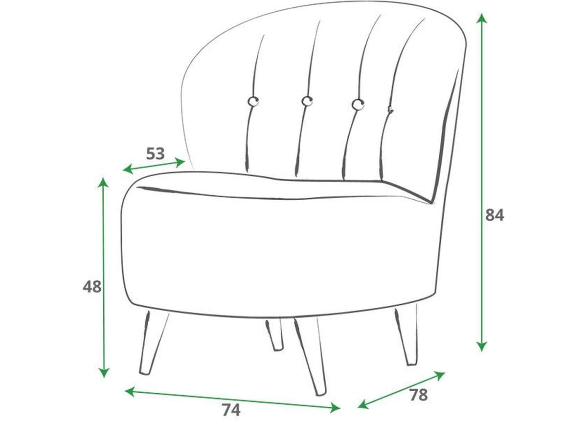Sweet Dreams Friar Fabric Accent Chair by Sweet Dreams in only at TV Beds Northwest