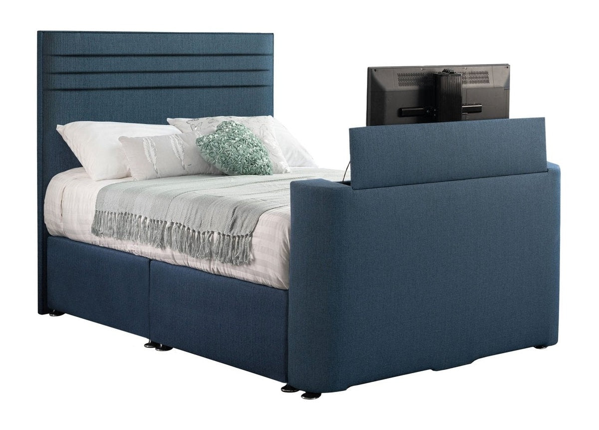 Sweet Dreams Image Chic TV Bed Frame by Sweet Dreams in INIMA-CHI135PT4DCHATS OYSTER only at TV Beds Northwest