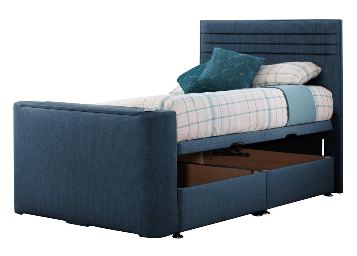 Sweet Dreams Image Chic TV Bed Frame by Sweet Dreams in INIMA-CHI135PT4DCHATS OYSTER only at TV Beds Northwest