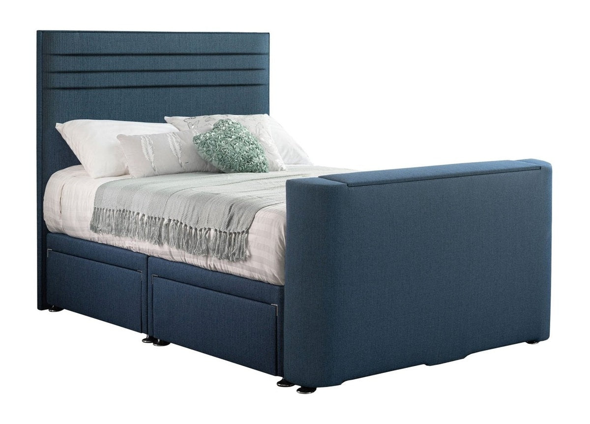 Sweet Dreams Image Chic TV Bed Frame by Sweet Dreams in INIMA-CHI135PT4DCHATS OYSTER only at TV Beds Northwest