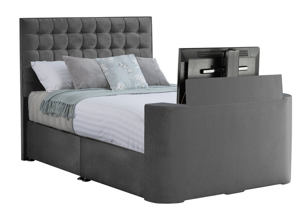 Sweet Dreams Image Classic TV Bed Frame by Sweet Dreams in INIMA-CLA-135PT4DCHATS OYSTER only at TV Beds Northwest