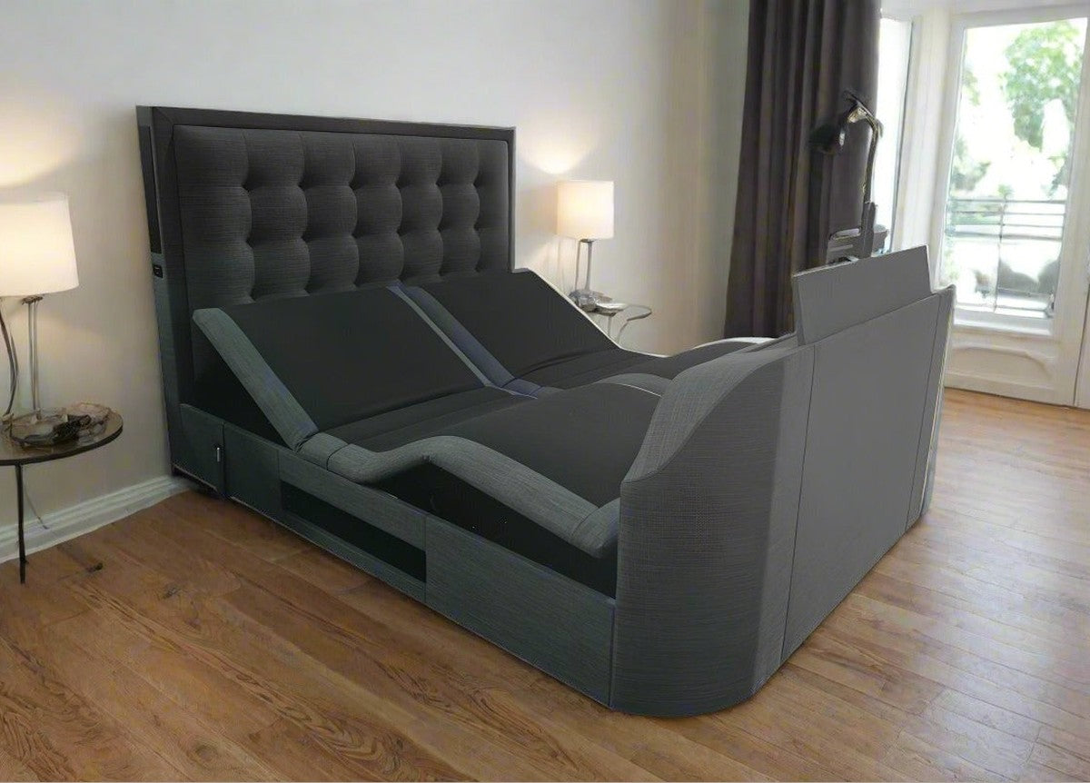 The Adjustable Titan 4.1 Multi Media TV Bed with a free 43" LG Smart TV by TV Beds Northwest in only at TV Beds Northwest