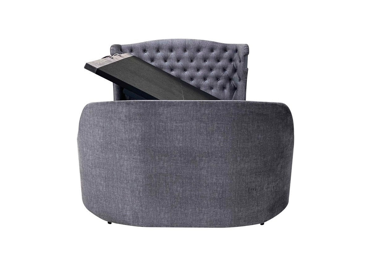 The Duchess Dolby Atmos TV Bed - Let Elegance Reign - Beige by TV Beds Northwest in only at TV Beds Northwest