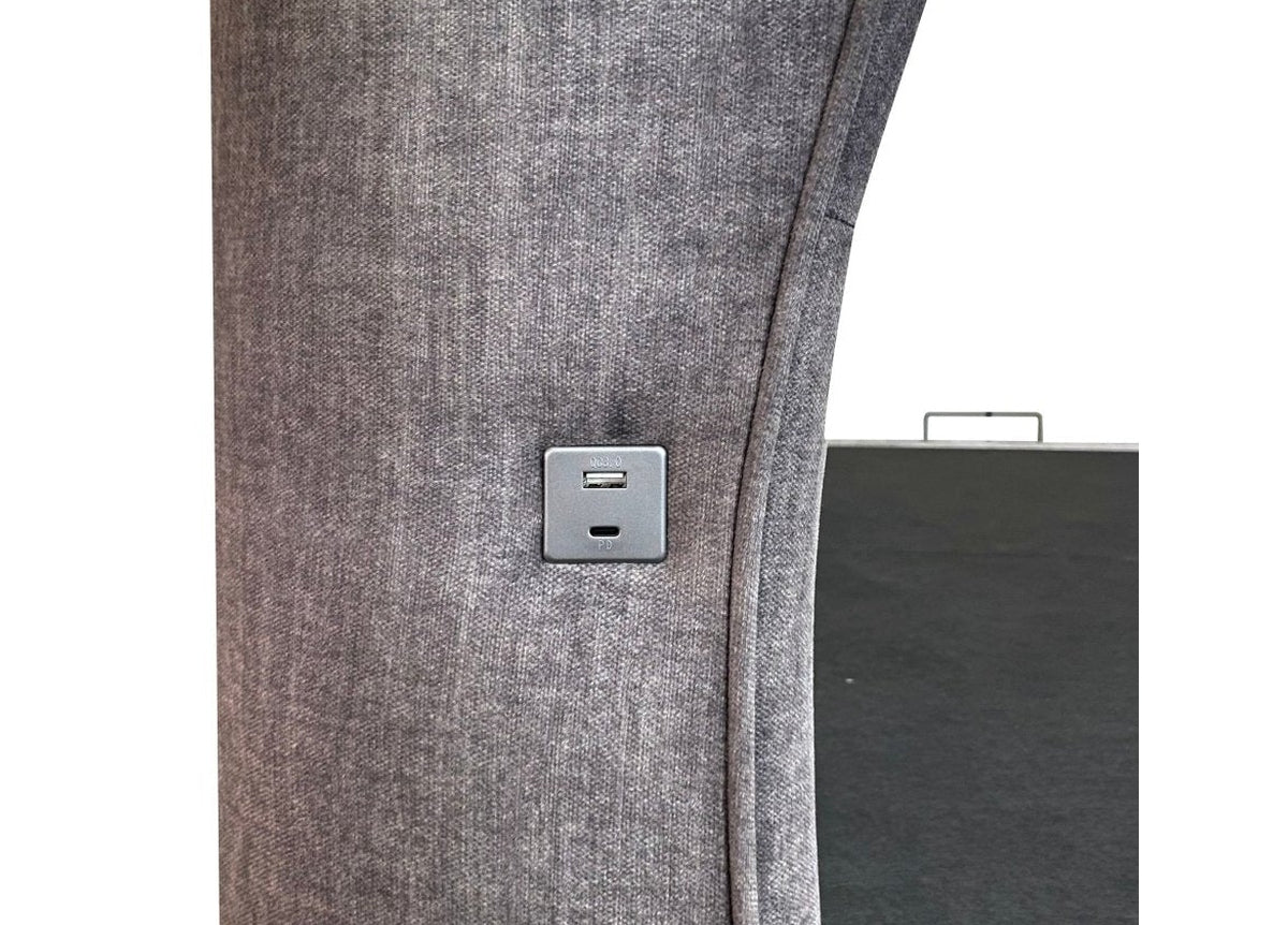 The Duchess Dolby Atmos TV Bed - Let Elegance Reign - Beige by TV Beds Northwest in only at TV Beds Northwest