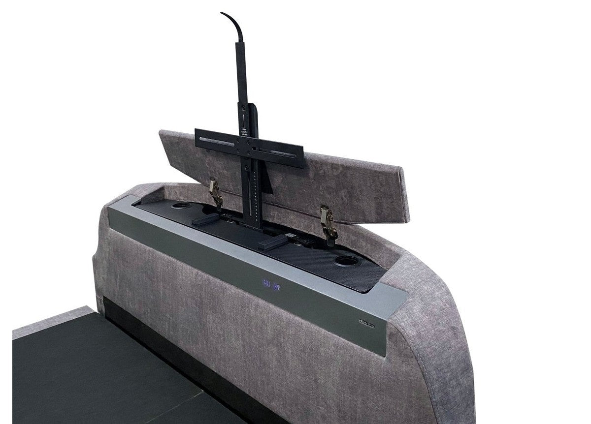 The Duchess Dolby Atmos TV Bed - Let Elegance Reign - Beige by TV Beds Northwest in only at TV Beds Northwest