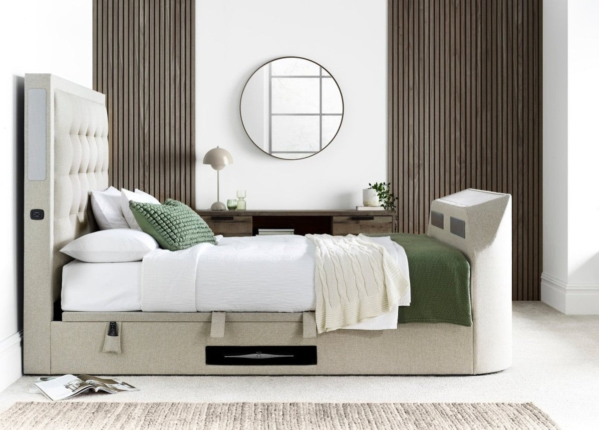 Titan 4.1 Multi Media Ottoman Storage TV Bed by Kaydian Design LTD in TOT150OA only at TV Beds Northwest