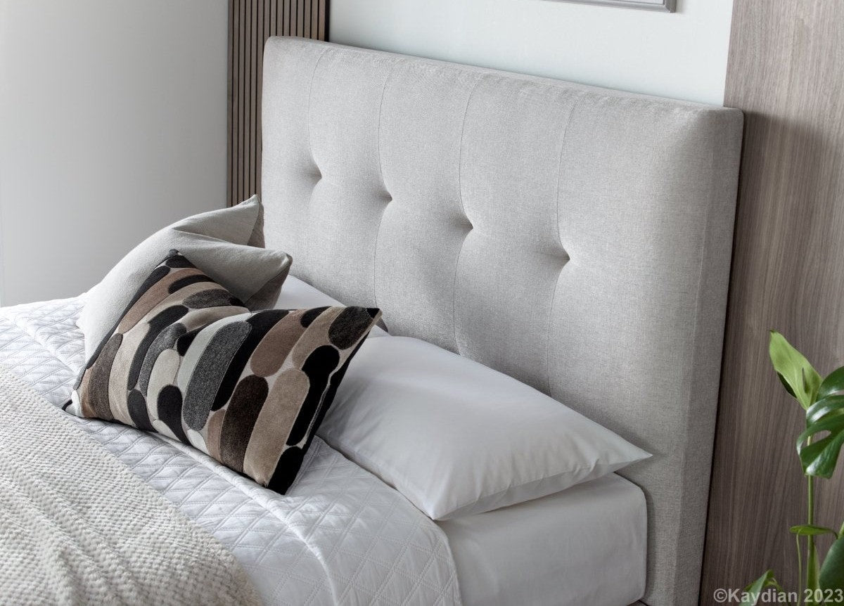 Walkworth Ottoman Storage Bed Frame by Kaydian Design Ltd in WAL135BLU only at TV Beds Northwest