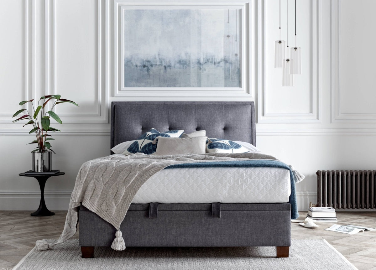 Accent Ottoman Storage Bed Frame by Kaydian Design LTD in ACC135MDG only at TV Beds Northwest