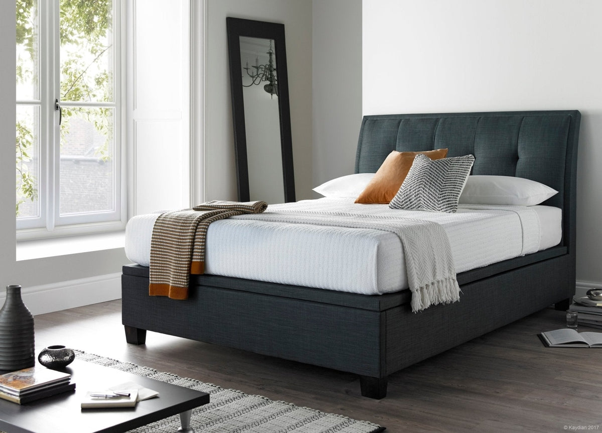 Accent Ottoman Storage Bed Frame by Kaydian Design LTD in ACC135VGR only at TV Beds Northwest