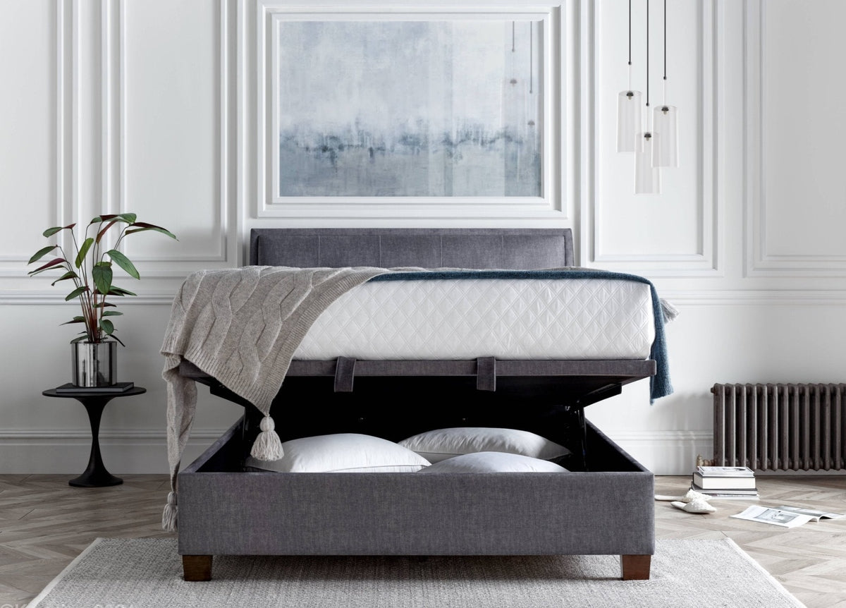 Accent Ottoman Storage Bed Frame by Kaydian Design LTD in ACC135VGR only at TV Beds Northwest