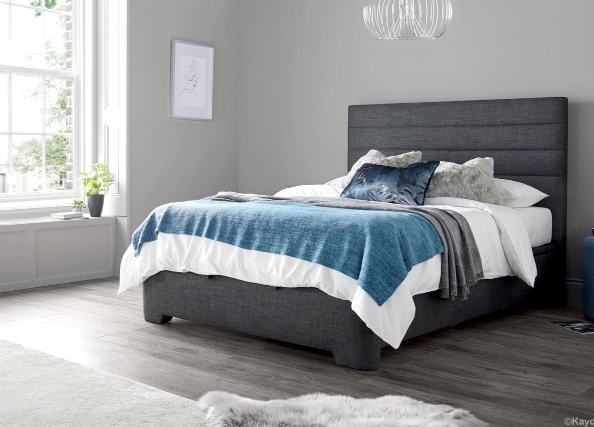 Appleby Ottoman Storage Bed Frame - Marbella Grey by Kaydian Design LTD in APPFL135MDG only at TV Beds Northwest