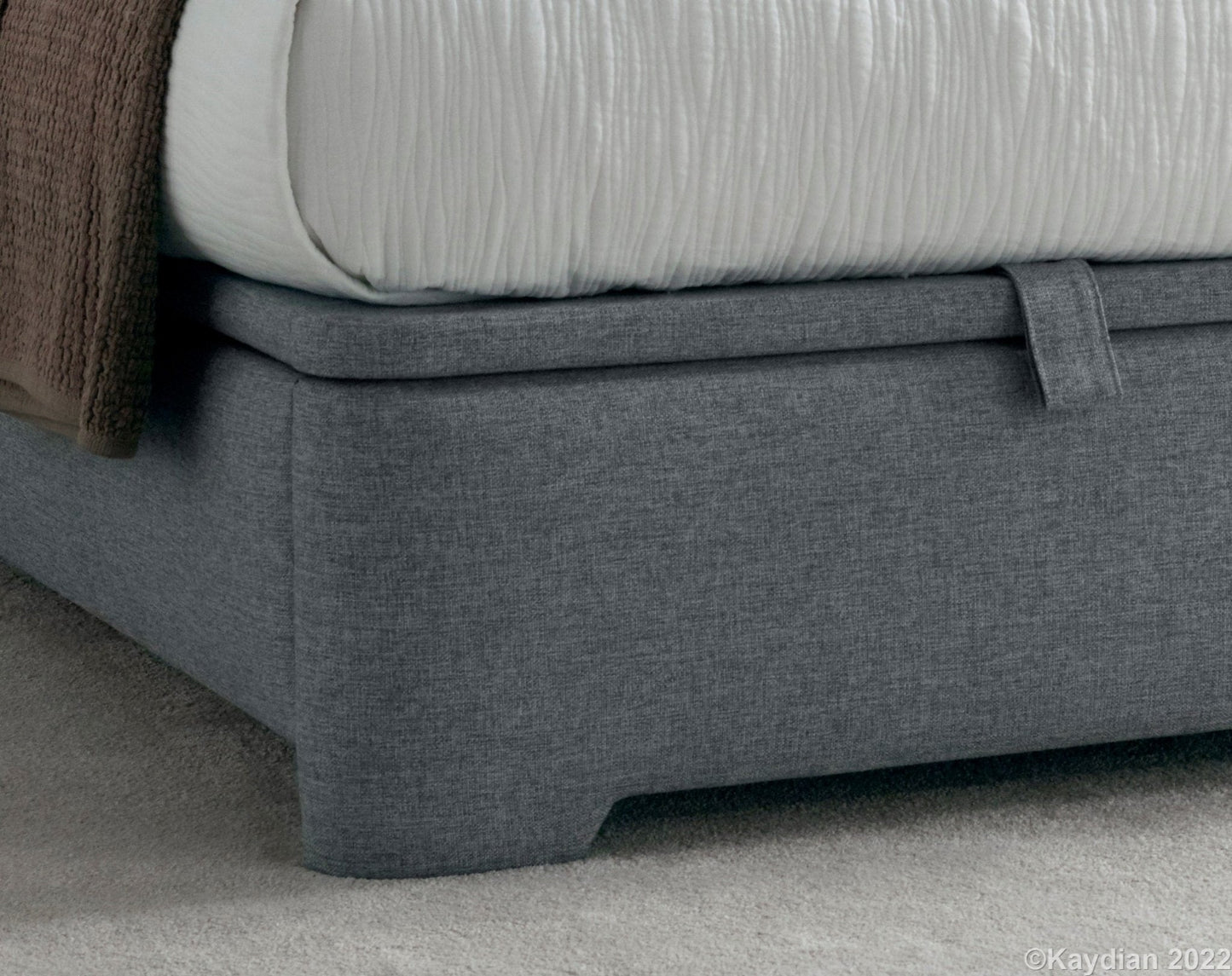 Appleby Ottoman Storage Bed Frame - Slate Grey by Kaydian Design LTD in APPFL135SL only at TV Beds Northwest