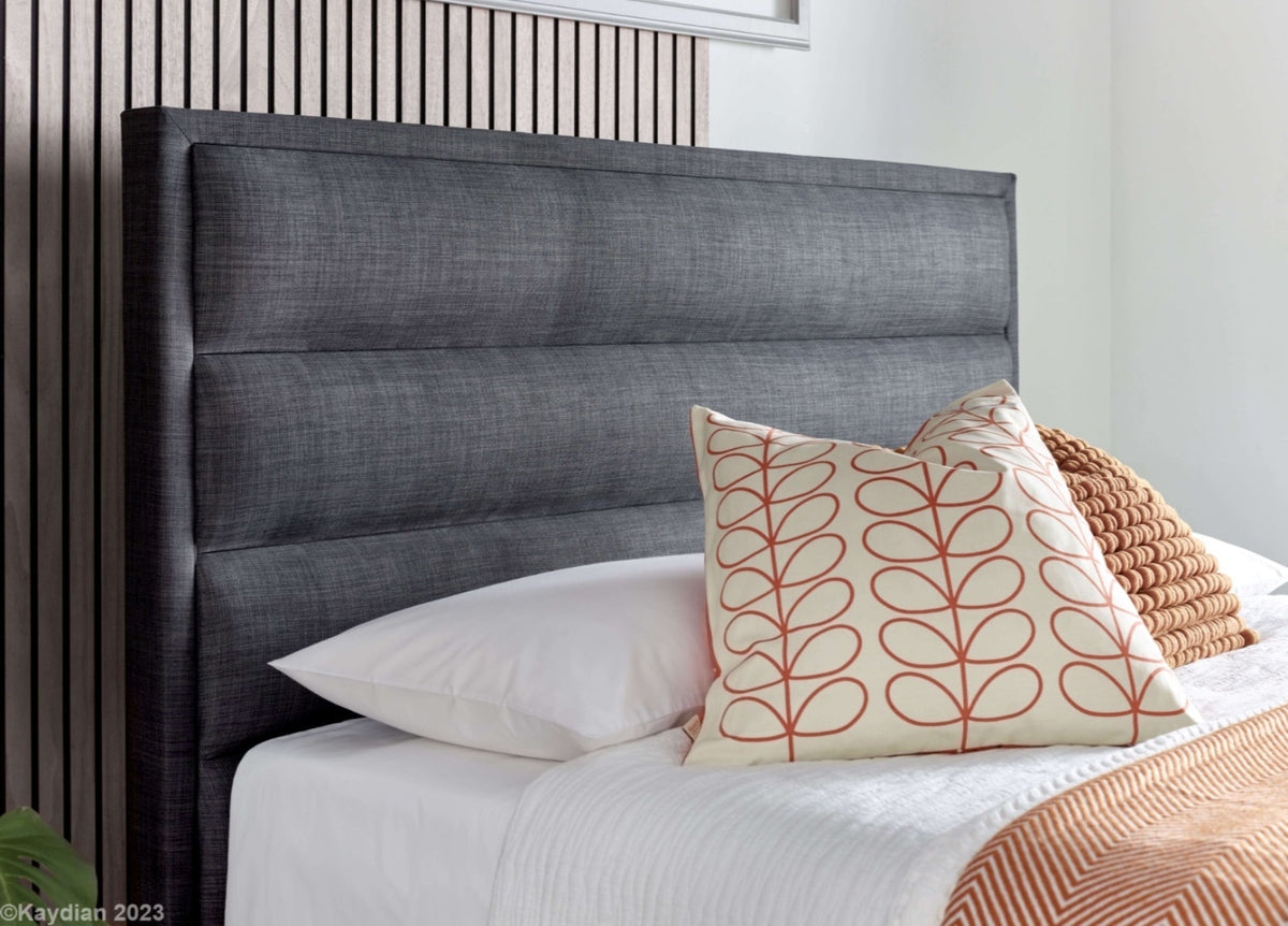 Kirby Ottoman Storage Bed frame - Marbella Grey by Kaydian Design LTD in KIRFL135MDG only at TV Beds Northwest