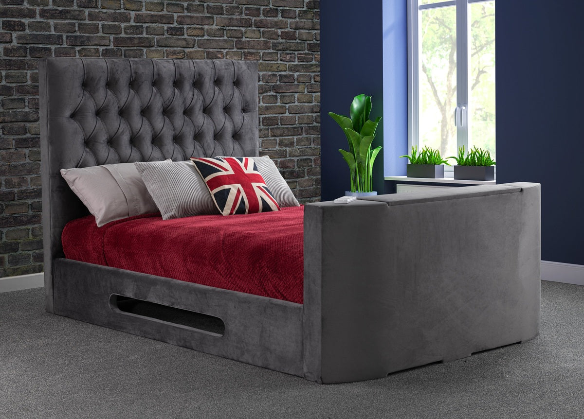 Sweet Dreams Loren Adjustable Lifestyle TV Bed frame by Sweet Dreams in only at TV Beds Northwest
