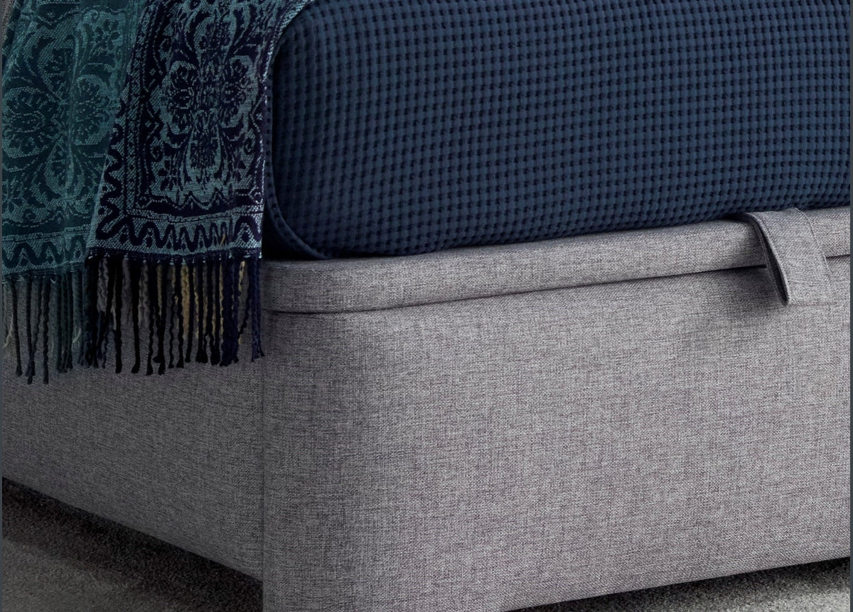 Medburn Ottoman Storage Bed frame - Marbella Grey by Kaydian Design LTD in MEDFL135MDG only at TV Beds Northwest