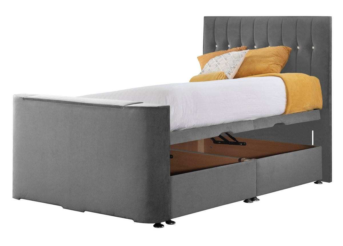 Sweet Dreams Image Sparkle TV Bed Frame by Sweet Dreams in INIMA-SPA135PTCHATS GRANITE only at TV Beds Northwest