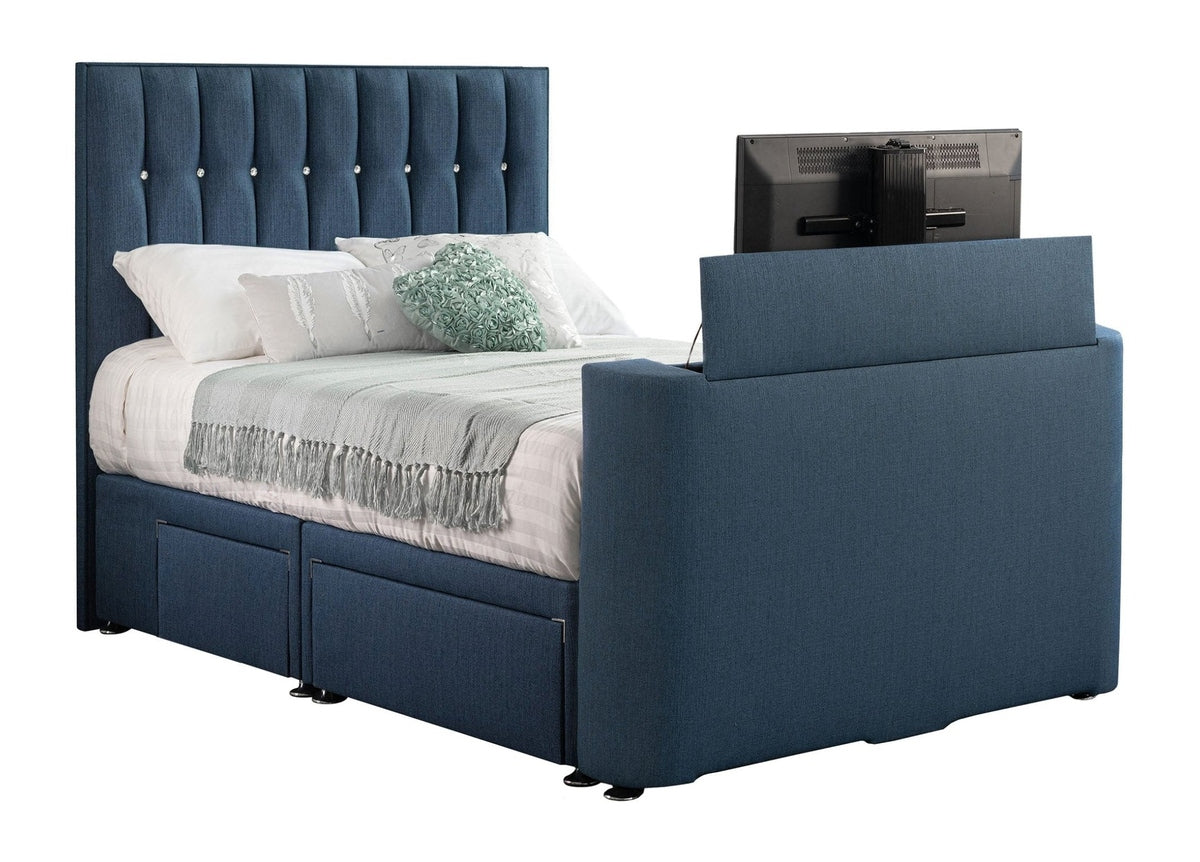 Sweet Dreams Image Sparkle TV Bed Frame by Sweet Dreams in INIMA-SPA135PTCHATS GRANITE only at TV Beds Northwest
