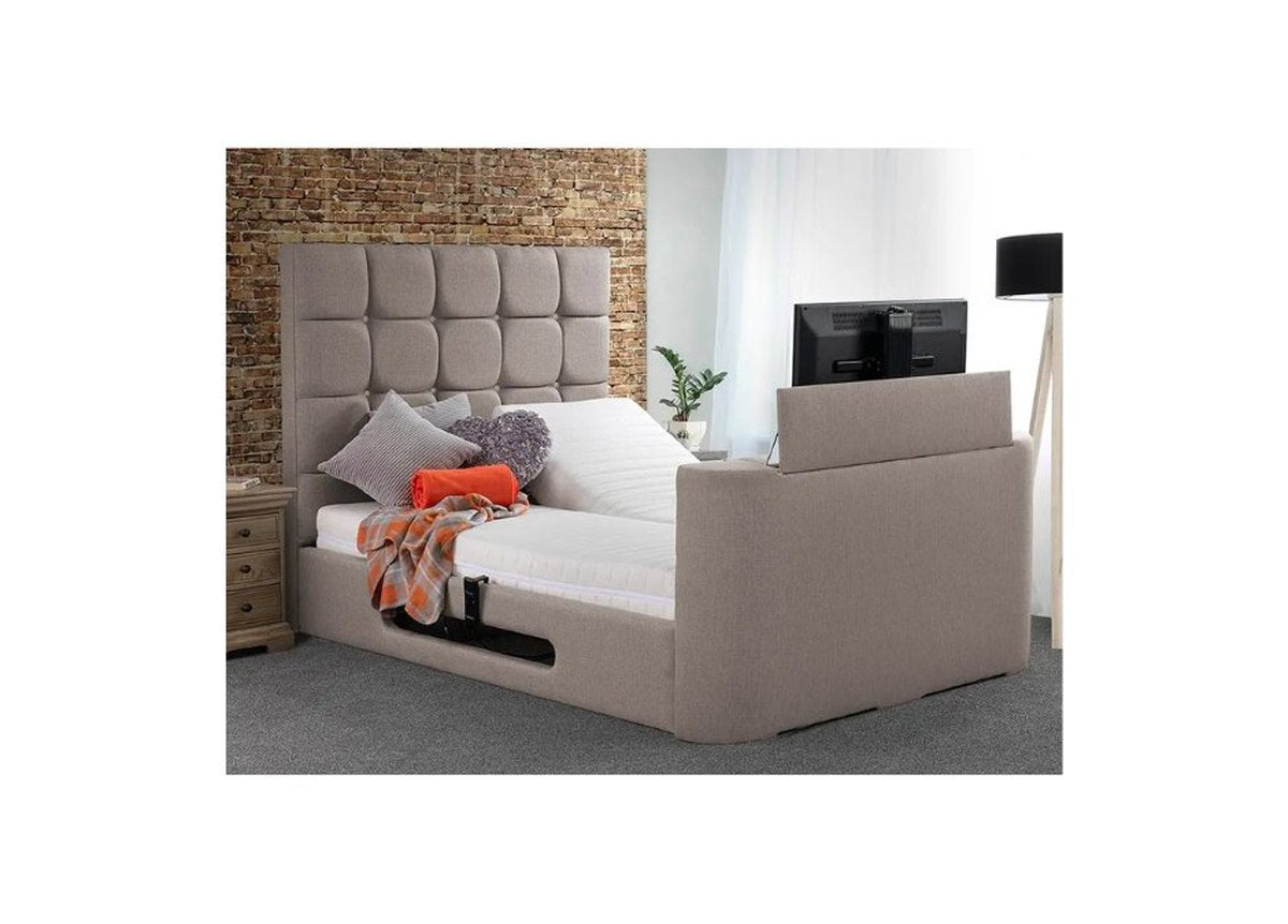 Sweet Dreams Jasmine Jewel Adjustable TV Bed Frame by Sweet Dreams in only at TV Beds Northwest