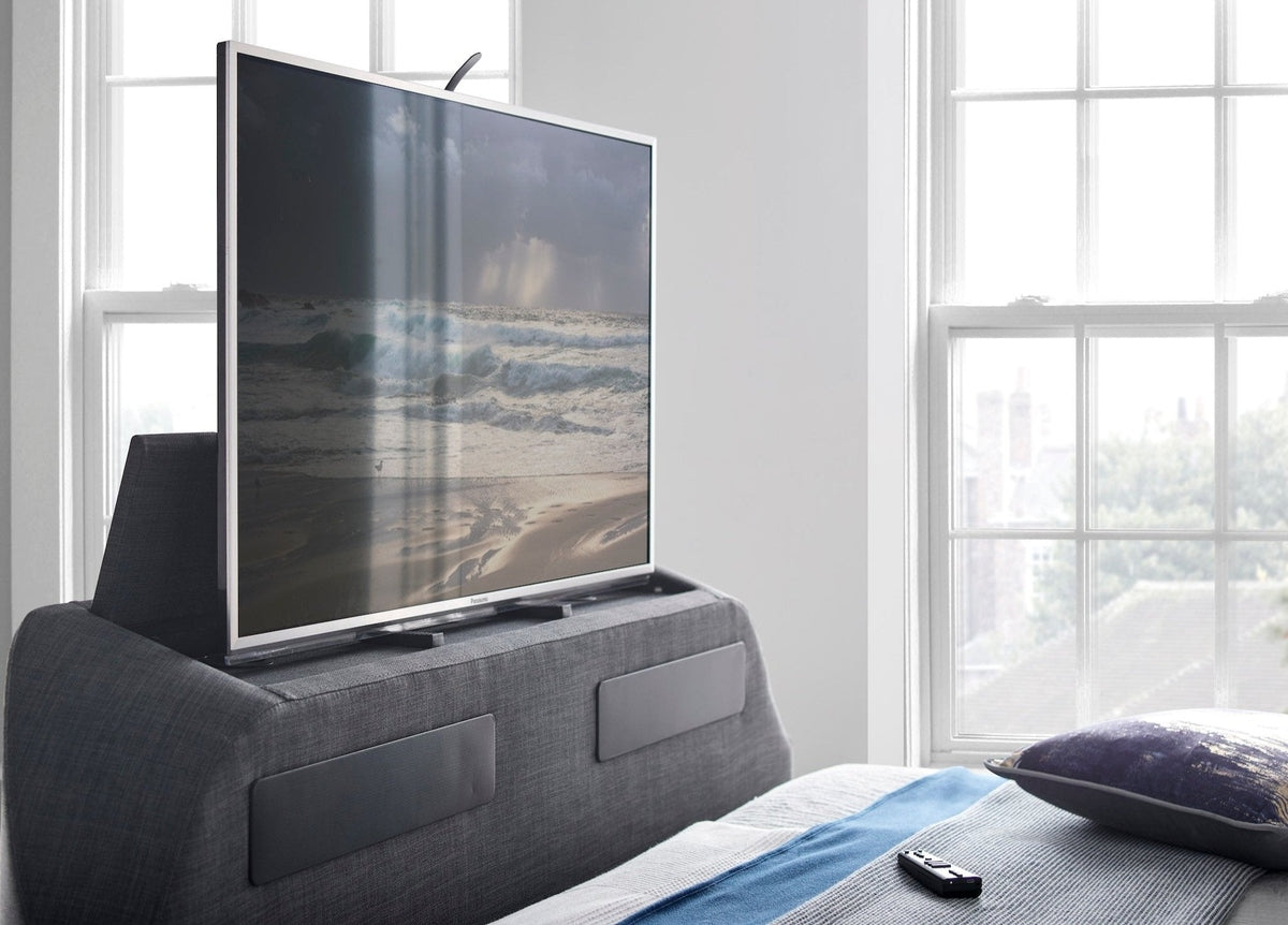 Titan 4.1 Multi Media Ottoman Storage TV Bed by Kaydian Design LTD in TOT150OA only at TV Beds Northwest