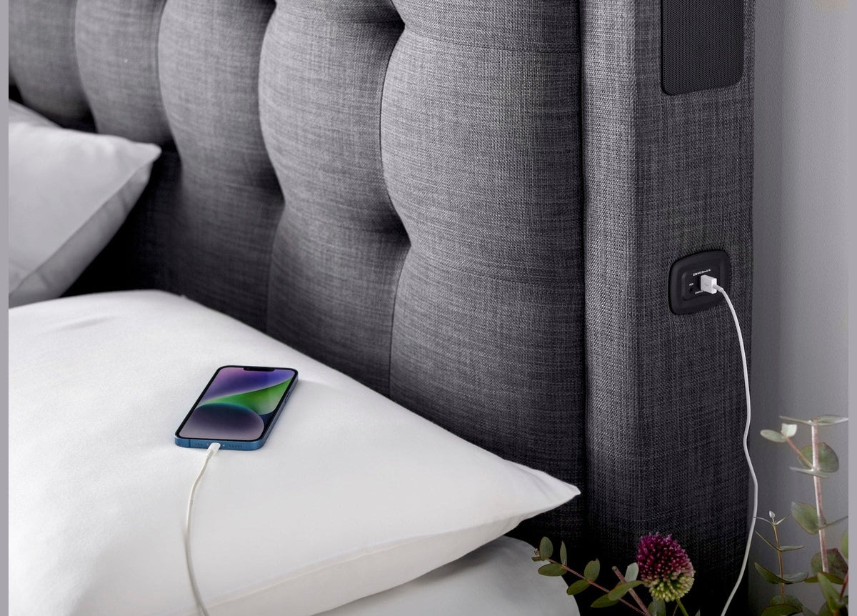 Titan 4.1 Multi Media Ottoman Storage TV Bed by Kaydian Design LTD in TOT150OA only at TV Beds Northwest