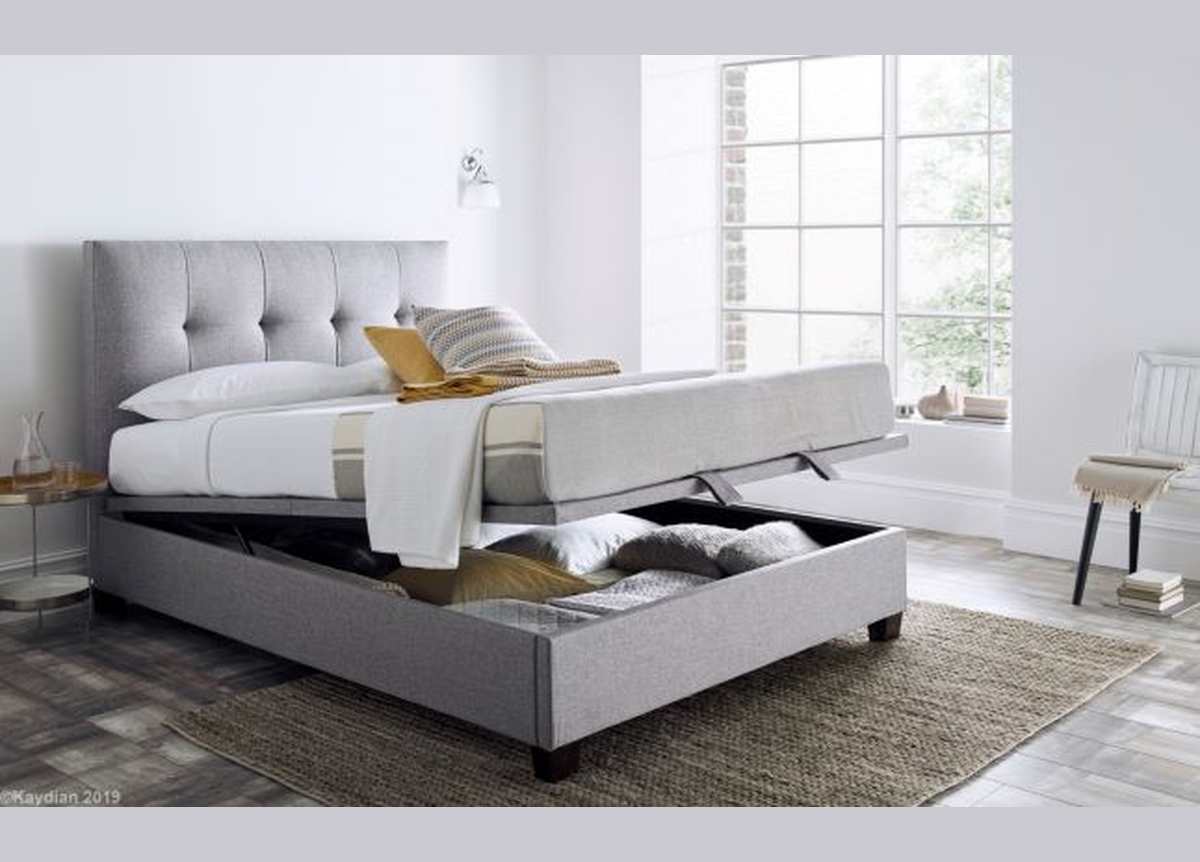 Walkworth Ottoman Storage Bed Frame by Kaydian Design LTD in WAL135OA only at TV Beds Northwest