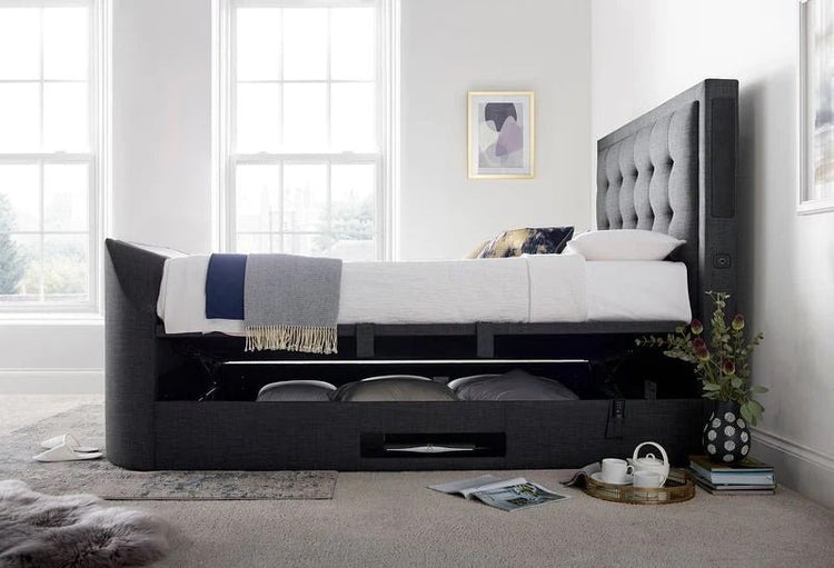 The Ultimate KingSize TV Bed Titan Ottoman 2 TV Beds Northwest