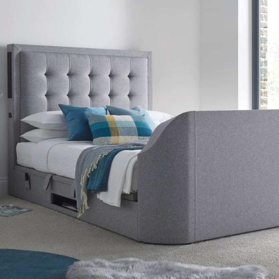 titan tv bed frame grey with storage